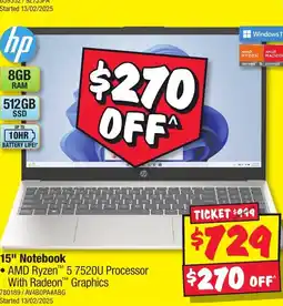 JB Hi-Fi 15 Notebook offer