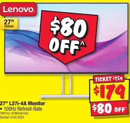 JB Hi-Fi 27" L27i-4A Monitor offer