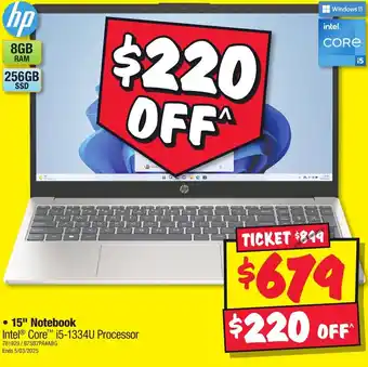 JB Hi-Fi 15" Notebook offer