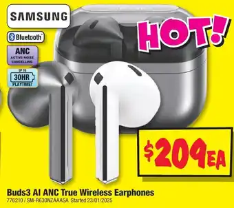 JB Hi-Fi Buds3 AI ANC True Wireless Earphones offer