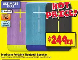 JB Hi-Fi Everboom Portable Bluetooth Speaker offer