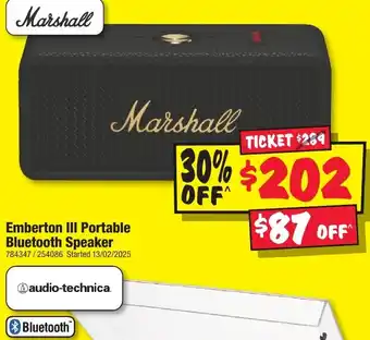 JB Hi-Fi Emberton III Portable Bluetooth Speaker offer