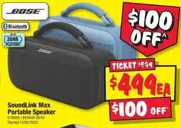 JB Hi-Fi SoundLink Max Portable Speaker offer