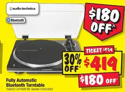 JB Hi-Fi Fully Automatic Bluetooth Turntable offer