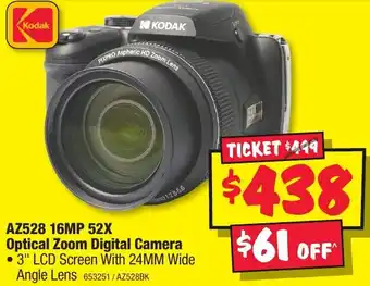 JB Hi-Fi AZ528 16MP 52X Optical Zoom Digital Camera offer