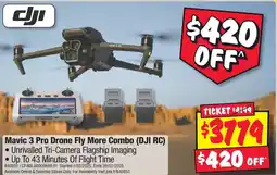 JB Hi-Fi Mavic 3 Pro Drone Fly More Combo DJI RC offer