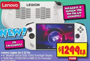 JB Hi-Fi Lenovo Legion Go S Z2 Go offer