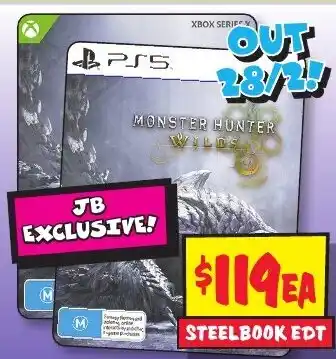 JB Hi-Fi Monster hunter wilds offer