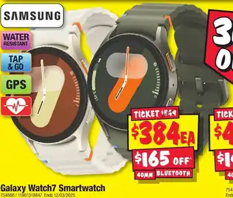 JB Hi-Fi Galaxy Watch7 Smartwatch offer