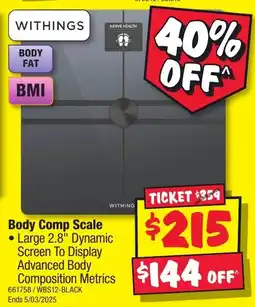 JB Hi-Fi Body Comp Scale offer