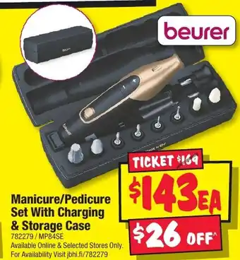 JB Hi-Fi Manicure/Pedicure Set With Charging & Storage Case offer