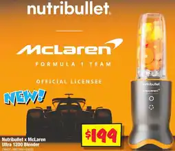 JB Hi-Fi Nutribullet x McLaren Ultra 1200 Blender offer