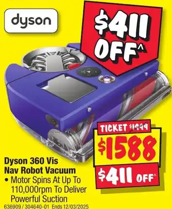 JB Hi-Fi Dyson 360 Vis Nav Robot Vacuum offer