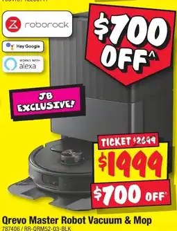 JB Hi-Fi Qrevo Master Robot Vacuum & Mop offer