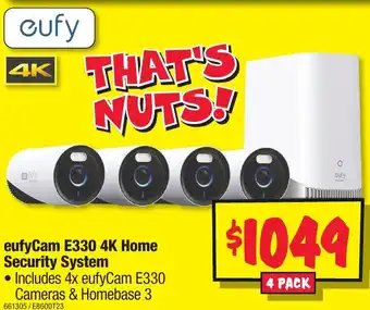 JB Hi-Fi eufyCam E330 4K Home Security System offer