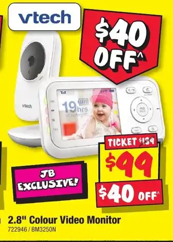 JB Hi-Fi 2.8" Colour Video Monitor offer