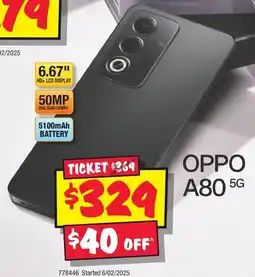 JB Hi-Fi OPPO A80 5G offer