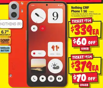 JB Hi-Fi Nothing CMF Phone 1 5G offer