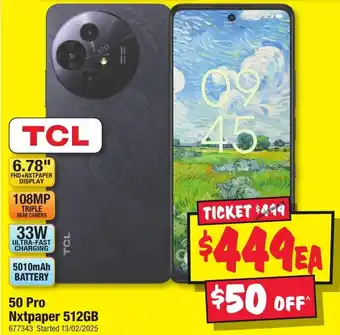 JB Hi-Fi 50 Pro Nxtpaper 512GB offer