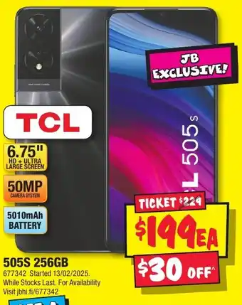 JB Hi-Fi 505S 256GB offer