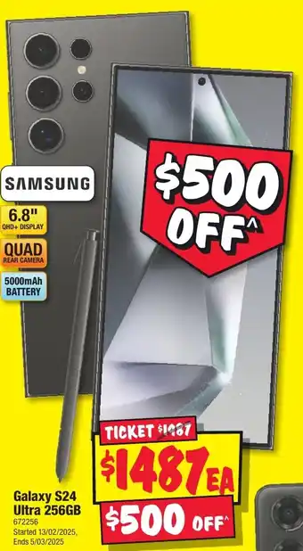 JB Hi-Fi Galaxy S24 Ultra 256GB offer