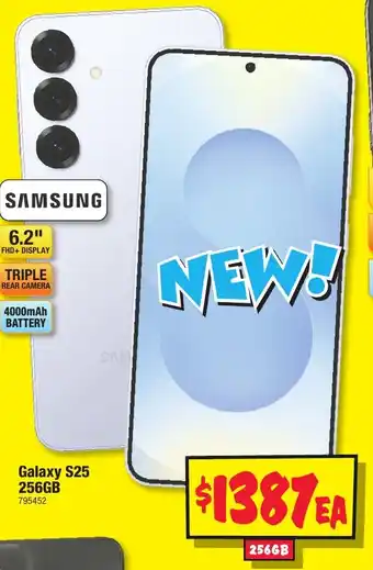 JB Hi-Fi Galaxy S25 256GB offer