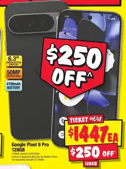 JB Hi-Fi Google pixel 9 pro 128gb offer