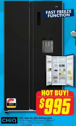 The Good Guys 559L Side-By-Side Refrigerator offer