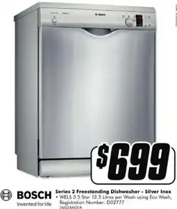 The Good Guys Series 2 Freestanding Dishwasher - Silver Inox offer