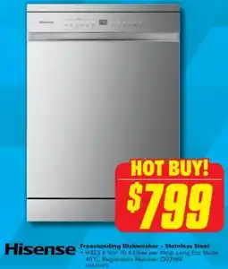 The Good Guys Freestanding Dishwasher - Stainless Steel offer