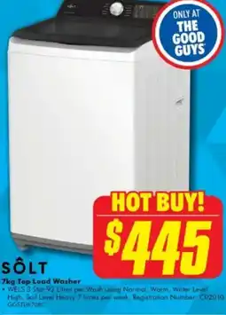 The Good Guys Top Load Washer offer