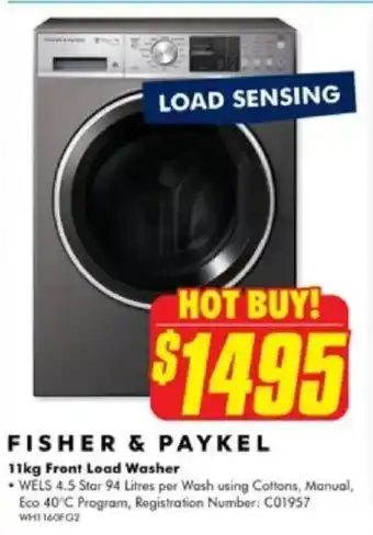 The Good Guys Front Load Washer offer