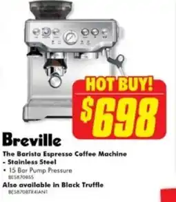 The Good Guys The Barista Espresso Coffee Machine Stainless Steel offer