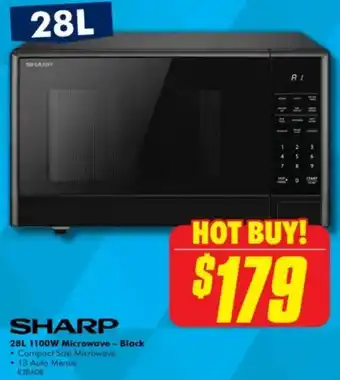 The Good Guys 1100W Microwave - Black offer