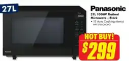 The Good Guys 1000W Flatbed Microwave - Black 17 Auto Cooking Menus NN SF56QBQPQ offer