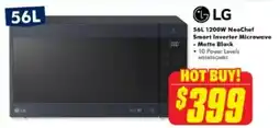 The Good Guys 1200W NeoChef Smart Inverter Microwave - Matte Black offer