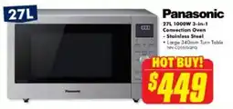 The Good Guys 1000W 3-in-1 Convection Oven Convection Oven and Microwave - Matte Black offer