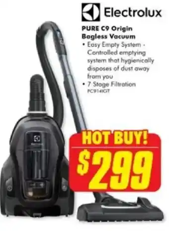 The Good Guys PURE C9 Origin Bagless Vacuum offer