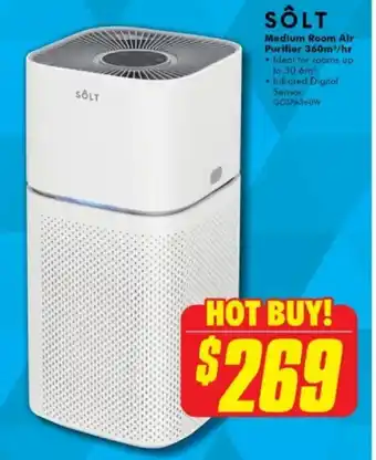 The Good Guys Medium Room Air Purifier 360m³/hr offer