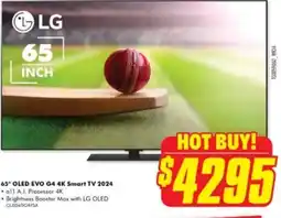 The Good Guys 65" OLED EVO G4 4K Smart TV 2024 offer