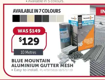 Stratco Blue Mountain Aluminium Gutter Mesh offer