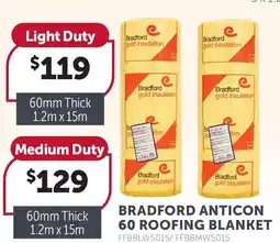 Stratco Bradford Anticon 60 Roofing Blanket  Light Duty offer