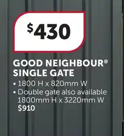 Stratco Good Neighbour Single Gate offer