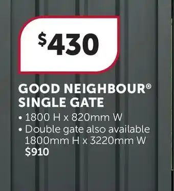 Stratco Good Neighbour Single Gate offer