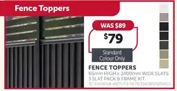 Stratco Fence Toppers offer