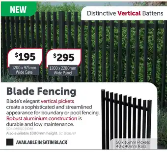 Stratco Blade Fencing 1200 x 975mm Wide Gate offer