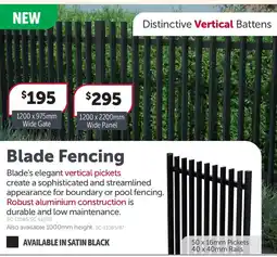 Stratco Blade Fencing 1200 x 2200mm Wide Panel offer