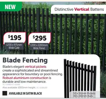 Stratco Blade Fencing 1200 x 2200mm Wide Panel offer