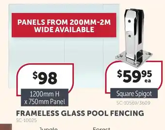 Stratco Frameless Glass Pool Fencing offer