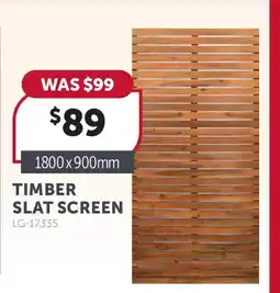 Stratco Timber Slat Screen offer